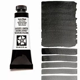 Watercolour Extra Fine Ivory Black tube S.1 Daniel Smith 15ml