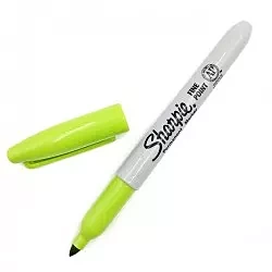 Marker Permanentny Cienka Końcówka Limonkowy Sharpie