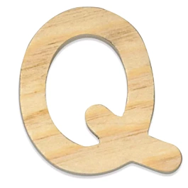 SUPER DEAL **60%** Stamperia Unvarnished Wooden Letter Q