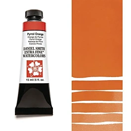 Daniel Smith Extra-Fine Watercolour, Pyrrol Orange, S.2 tube, 15ml