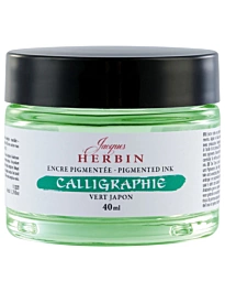 Tinta pigmentada Verde Japón Calligraphie J.Herbin 40ml