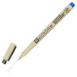 Rotulador calibrado azul Sakura Pigma Micron 01