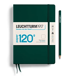 Cuaderno Medium verde bosque liso tapa dura Leuchtturm1917 A5 120g/m2