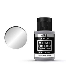 Pintura modelismo 707 Cromo Metal Color Vallejo 32ml