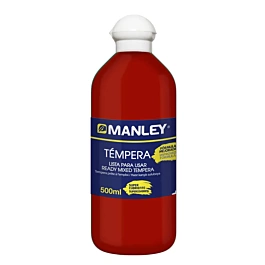 Témpera preparada rojo Manley 500ml