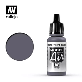 Model Air Vallejo Vernice da modellazione 073 Nero metallizzato Model Air 17ml
