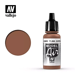 Model Air Vallejo Model Painting 068 Metallic Copper Model Air 17ml