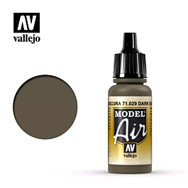 Pittura di modelli 029 Terra scura Model Air Vallejo 17ml