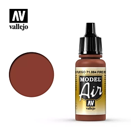 Pittura di modelli 084 Rosso Fuoco Model Air Vallejo 17ml