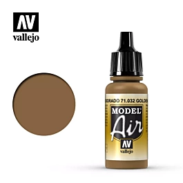 Model Air Vallejo 032 Golden Brown Model Air Paint 17 ml