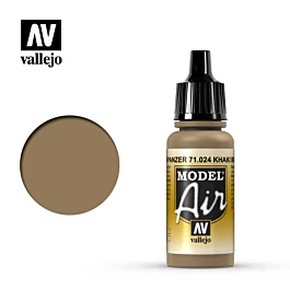 Model Air Vallejo Vernice da modellazione 024 Khaki Brown Model Air Vallejo 17ml