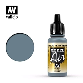 Pittura di modelli 114 Grigio medio Model Air Vallejo Model Air 17ml