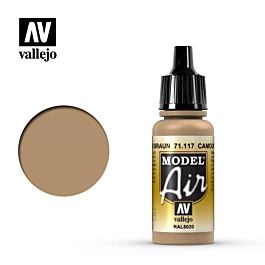 Vernice per modellismo 117 Braun Model Air Vallejo 17ml