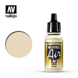 Pittura di modelli 270 Weiss Model Air Vallejo 17ml