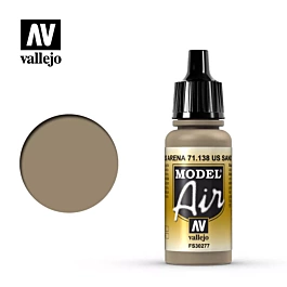 Pittura di modelli 138 Model Air Vallejo Model Air Sand 17ml