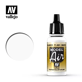 Pittura di modello 001 Bianco Model Air Vallejo 17ml