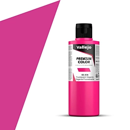 Pintura aerografía 036 magenta fluorescente Premium Color Vallejo 200ml