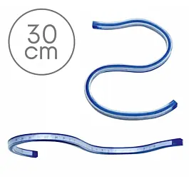 Flexibles Gummilineal 11,8 ".
