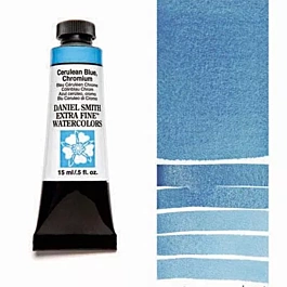 Daniel Smith Extra-Fine Chromium Cerulean Blue Watercolour, S.2 tube, 15ml