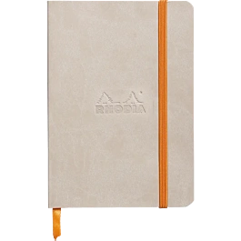 Notebook Flexible Glued Lined Side Beige Lines Rhodia A6