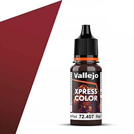 Pintura modelismo 407 Rojo Terciopelo Xpress Color Vallejo 17-18ml