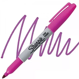 Marker Permanentny Cienka Końcówka Magenta Sharpie