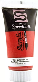 Speedball Acrylic Paint Quinacridone Red 75ml