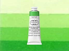 Tinta para Grabado Verde Primavera 60ml Lefranc Bourgeois