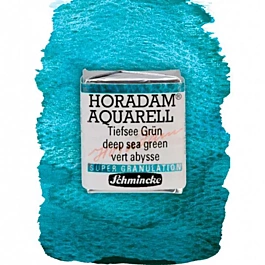 Horadam Superkorrelige aquarelverf 1/2 godet diepzeegroen 954 Schmincke