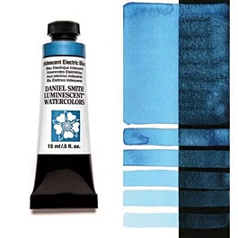 Acuarela Extrafina Iridescent Electric Blue tubo Daniel Smith 15ml