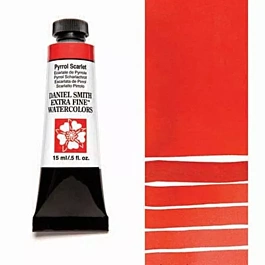 Watercolour Extra fine Pyrrol Scarlet tube S.3 Daniel Smith 15ml