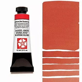 Daniel Smith Extra-Fine Cadmium Red Scarlet Hue Watercolour, S.3 tube, 15ml