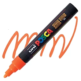 Rotulador Uni Posca PC5M Naranja Flúor