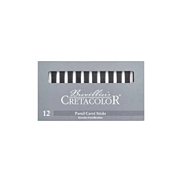 Box 12 sticks of graphite 4B 7x7mm Cretacolor