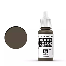 Farba modelarska 872 czekoladowy brąz Model Color Vallejo 17ml