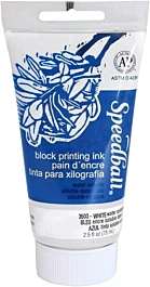 Speedball Water-Soluble Block Printing Ink White 75ml