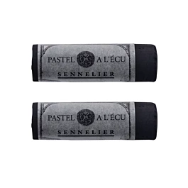 Sennelier Pastel à l'écu Set of 2 giant black ivory pastels 