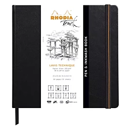 Bloc Pen and Inkwash Book Rhodia 21x21cm