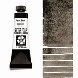 Watercolour Extra Fine Lunar Black tube S.1 Daniel Smith 15ml