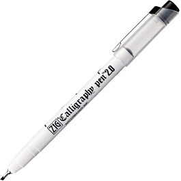 Rotulador punta biselada negro Calligraphy Zig 2mm