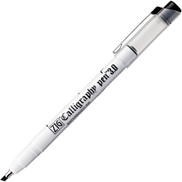 Rotulador punta biselada negro Calligraphy Zig 3mm