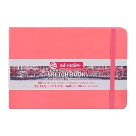 Cuaderno Sketch Book Rojo Coral ArtCreation 140g/m² 21x14,8cm
