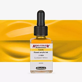 Atrament akrylowy 024 Sol Yellow Candy Aerocolor Professional Schmincke 28ml