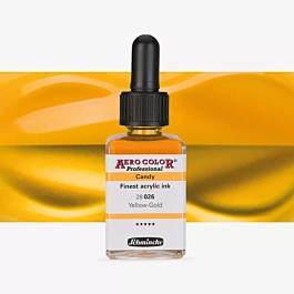 Atrament akrylowy 026 Yellow Gold Candy Aerocolor Professional Schmincke 28ml