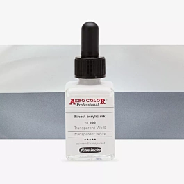 Atrament akrylowy 100 Transparentny biały Candy Aerocolor Professional Schmincke 28ml