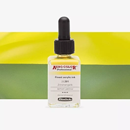 Atrament akrylowy 201 Lemon żółty Candy Aerocolor Professional Schmincke 28ml
