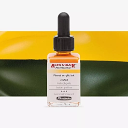 Atrament akrylowy 203 Indian Yellow Candy Aerocolor Professional Schmincke 28ml