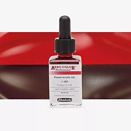 Atrament akrylowy 301 Dark madder red Candy Aerocolor Professional Schmincke 28ml