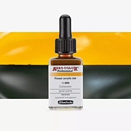 Atrament akrylowy 600 Golden Ochre Candy Aerocolor Professional Schmincke 28ml