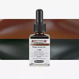 Atrament akrylowy 602 Brazil Brown Aerocolor Professional Schmincke 28ml